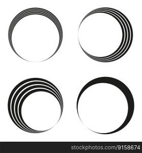 Circular spiral swirl twirl. Round shape. Vector illustration. EPS 10.. Circular spiral swirl twirl. Round shape. Vector illustration.