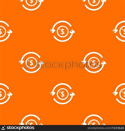 Circulation money pattern vector orange for any web design best. Circulation money pattern vector orange