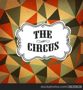 Circus Abstract Poster with Colored Rhombus