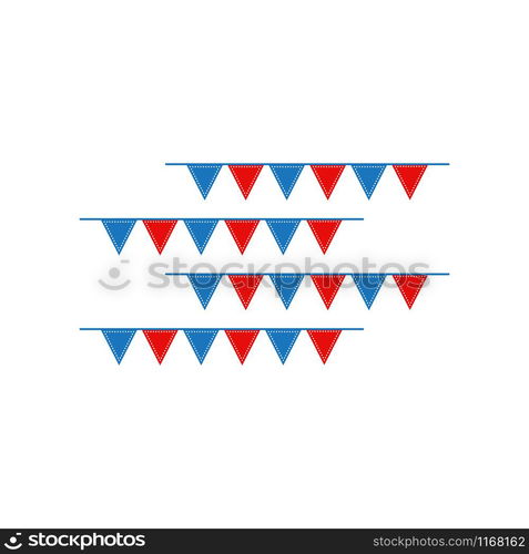 Circus flag graphic design template vector isolated