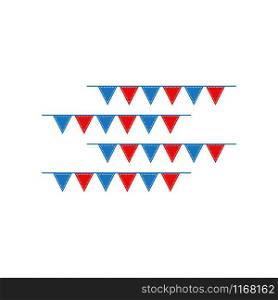 Circus flag graphic design template vector isolated