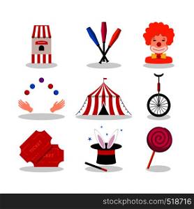 Circus for Celebration design. Color Vector Illustration