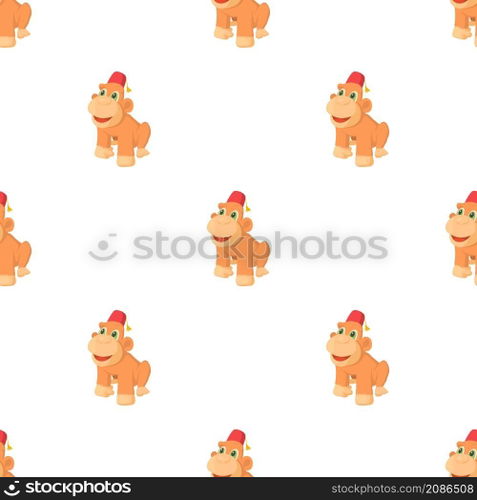 Circus monkey pattern seamless background texture repeat wallpaper geometric vector. Circus monkey pattern seamless vector