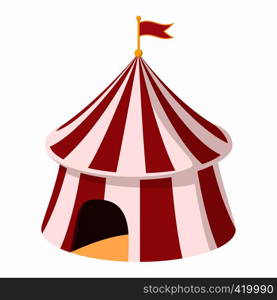 Circus tent cartoon on a white background. Circus tent cartoon