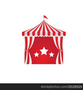 Circus tent Vector illustration design template web