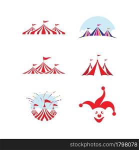 Circus vector illustration design logo emblems template