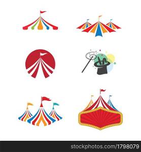 Circus vector illustration design logo emblems template