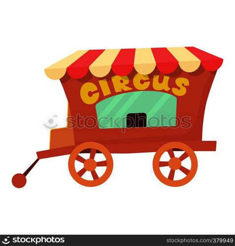 Circus wagon icon. Cartoon illustration of circus wagon vector icon for web design. Circus wagon icon, cartoon style
