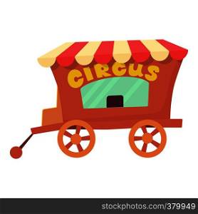 Circus wagon icon. Cartoon illustration of circus wagon vector icon for web design. Circus wagon icon, cartoon style