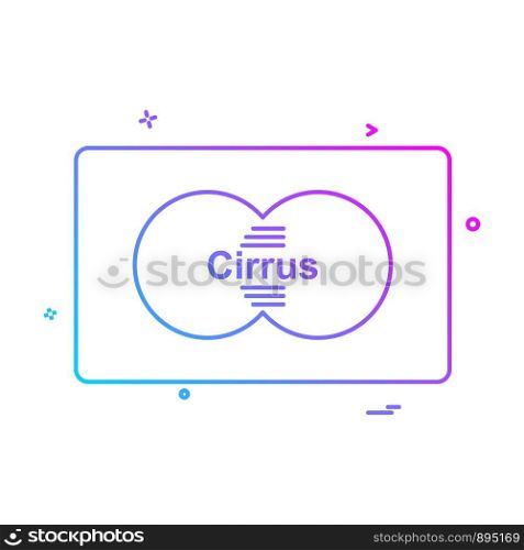 Cirrcus card icon design vector