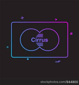 Cirrcus card icon design vector