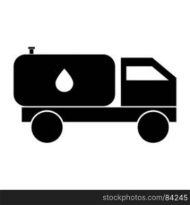 Cistern truck icon .