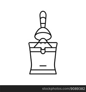 citrus juicer kitchen cookware line icon vector. citrus juicer kitchen cookware sign. isolated contour symbol black illustration. citrus juicer kitchen cookware line icon vector illustration