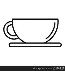 Citrus tea cup icon outline vector. Hot drink. Morning cafe. Citrus tea cup icon outline vector. Hot drink
