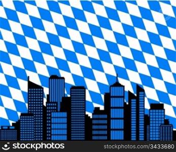 City and flag of Bavaria