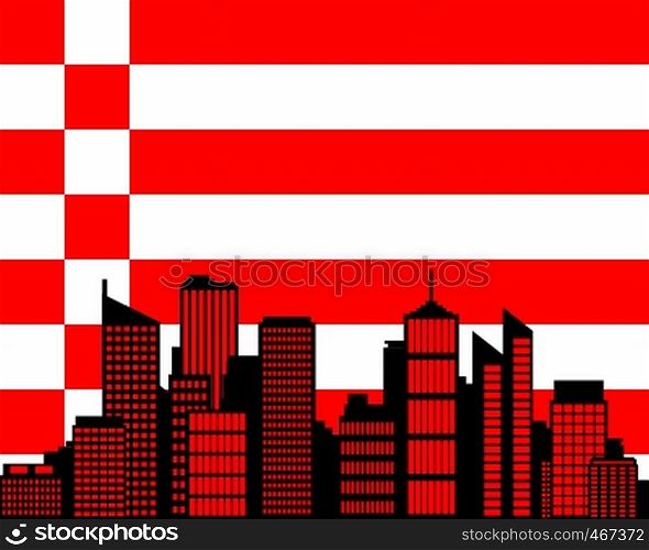 City and flag of Bremen