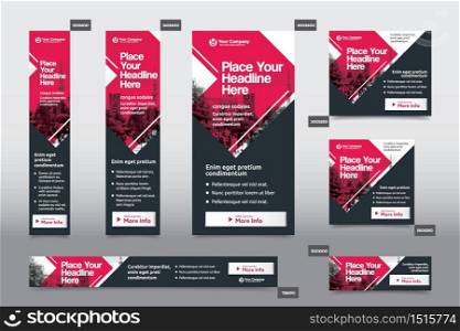 City Background Corporate Web Banner Template in multiple sizes. Easy to adapt to Brochure, Annual Report, Magazine, Poster, Corporate Advertising media, Flyer, Website.