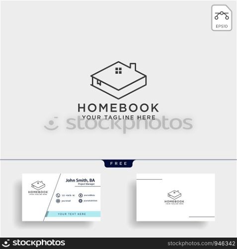city book, or home book line art logo template vector illustration icon element isolated-vector file. city book, or home book line art logo template vector illustration icon element isolated