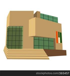 City building icon. Cartoon illustration of city building vector icon for web. City building icon, cartoon style