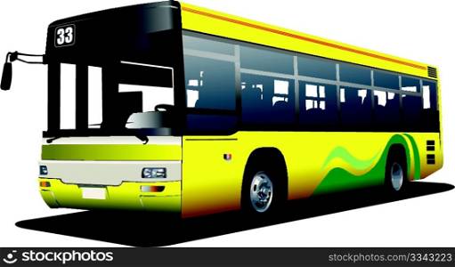 city bus. Coach. Vector illustration