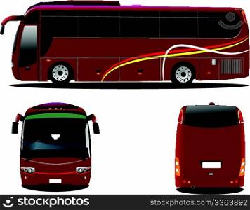 city bus. Coach. Vector illustration