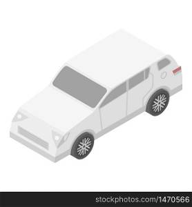 City car icon. Isometric of city car vector icon for web design isolated on white background. City car icon, isometric style