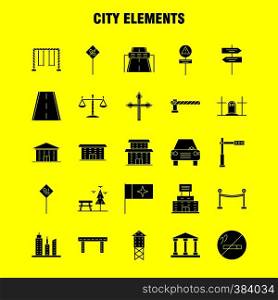 City Elements Solid Glyph Icons Set For Infographics, Mobile UX/UI Kit And Print Design. Include: Mute Speaker, Sound, Mute, Speaker, Speaker, Sound, Media, Eps 10 - Vector