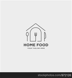 city food equipment simple flat logo design vector. city food equipment simple flat logo design vector illustration