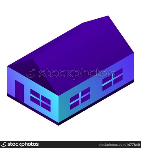 City house icon. Isometric of city house vector icon for web design isolated on white background. City house icon, isometric style