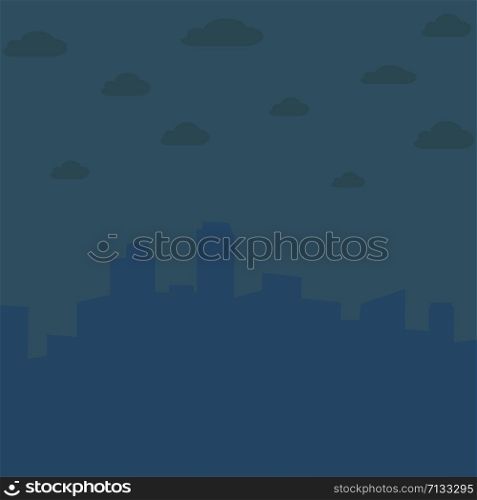 City landscape silhouette background. Vector eps10 background