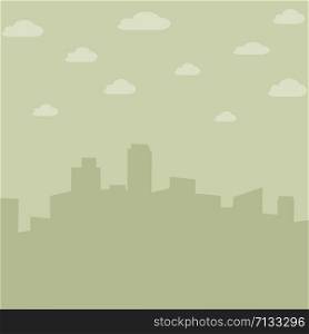 City landscape silhouette background. Vector eps10 background
