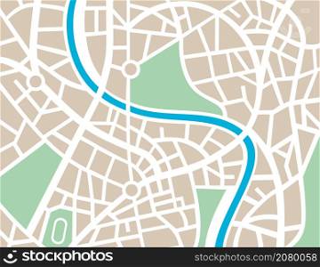 City map vector illustration