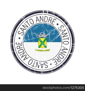 City of Santo Andre, Brazil postal rubber stamp, vector object over white background