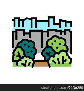 city park color icon vector. city park sign. isolated symbol illustration. city park color icon vector illustration