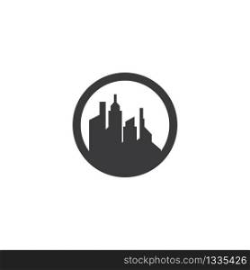 City skyline, city silhouette logo icon vector illustration