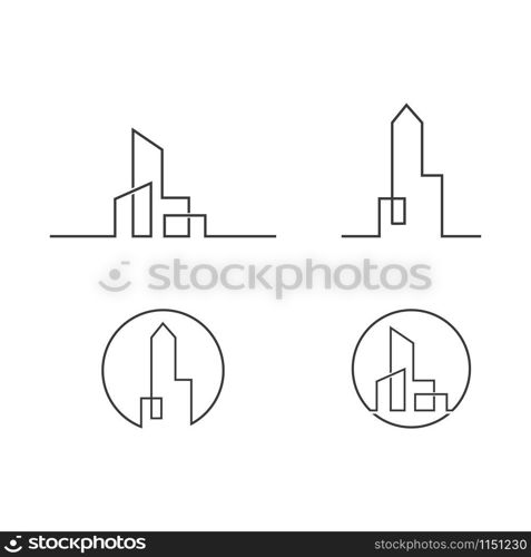 City skyline, city silhouette vector illustration in flat design