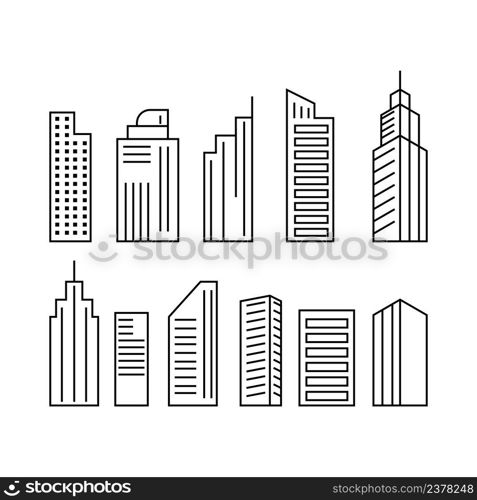 City skyline, city silhouette vector illustration in flat design