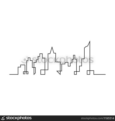 city skyline vector silhouette illustration