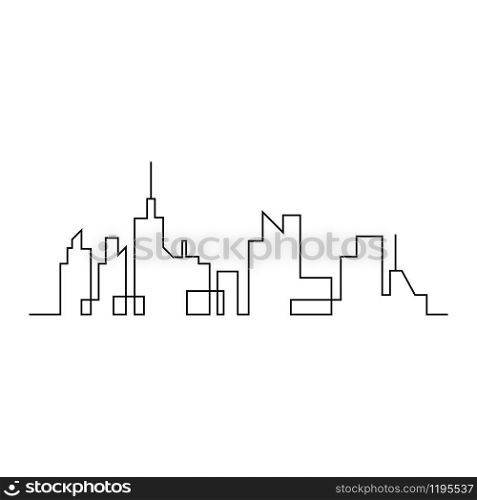 city skyline vector silhouette illustration