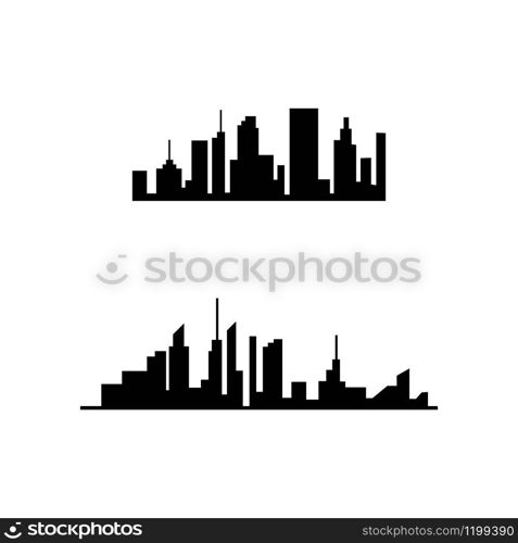 city skyline vector silhouette illustration