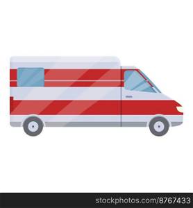 City vehicle icon cartoon vector. Medical ambulance. Modern van. City vehicle icon cartoon vector. Medical ambulance
