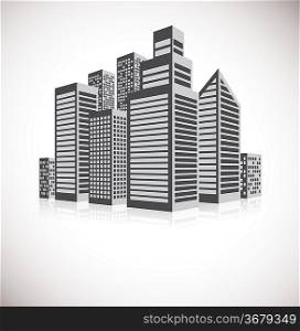Cityscape background. Abstract business illustration