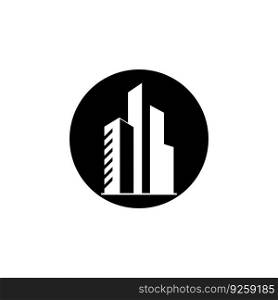 cityscape tower icon vector illustration template design