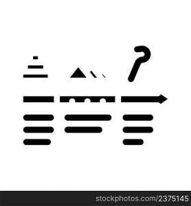 civilization egypt glyph icon vector. civilization egypt sign. isolated contour symbol black illustration. civilization egypt glyph icon vector illustration