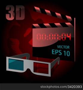 Clapperboard for love story 3d movie