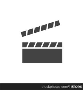 Clapperboard graphic design template vector isolated illustration. Clapperboard graphic design template vector illustration