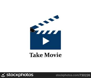 clapperboard movie icon of industry movie and movie festival vector illustration design