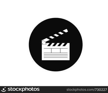 clapperboard movie icon of industry movie and movie festival vector illustration design