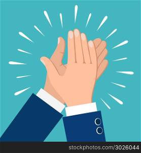 Clapping hands icon. Clapping hands. Business people applauding hands clap vector illustration
