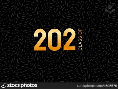 Class of 2021. Vector illustration. Graduation logo. Template for graduation design, party, yearbook